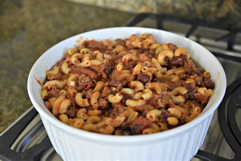 Chili Macaroni Casserole - Mess for Less