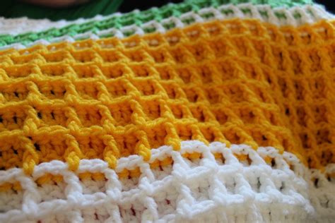 Easy Double Crochet Afghan Patterns Waffle Stitch Crochet Tutorial Lu ...