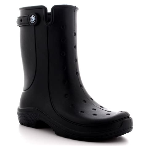 Unisex Adults Crocs Reny II Mid Calf Waterproof Wellingtons Rain Boots ...