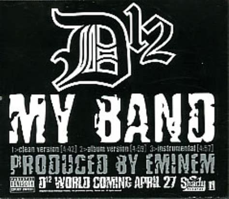 D12 My Band US Promo CD single (CD5 / 5") (281602)