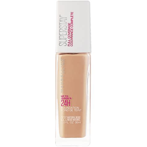 Maybelline Super Stay Full Coverage Liquid Foundation Makeup, Natural ...