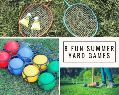 8 Fun Summer Yard Games - Just A Pinch