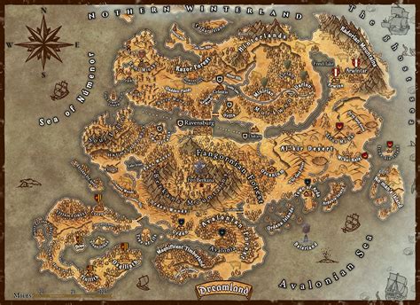 World of Dreamland old version | Inkarnate - Create Fantasy Maps Online