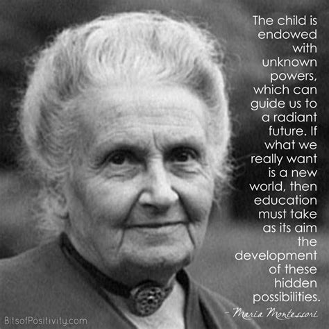 Maria Montessori Quotes On Child Development - Gena Pegeen