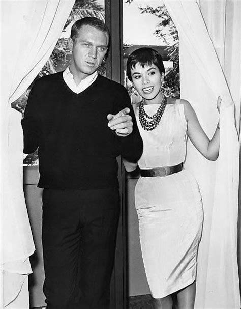 Steve McQueen y Neile Adams. | Famosos, Steve mcqueen, Actrices