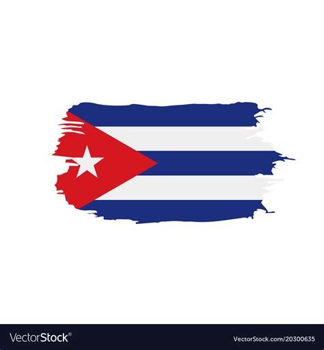 Cuba flag Royalty Free Vector Image - VectorStock