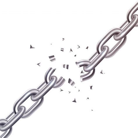 Broken chain illustration Free Vector | Free Vector #Freepik # ...