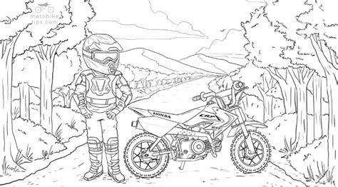 Dirt Bike Coloring Pages - Free Printables of Kids Dirtbikes - motobiketips