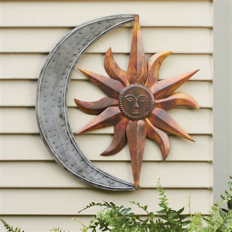 15 Photos Sun and Moon Metal Wall Art