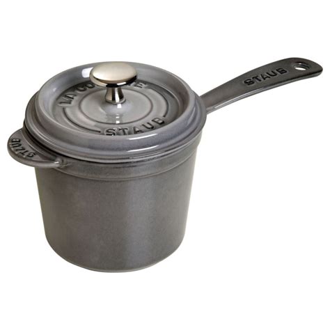 Staub Cast Iron Saucepan Graphite Grey