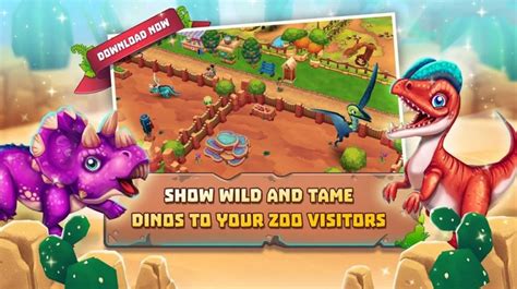 Dinosaur Park: Primeval Zoo, the pet dinosaur simulation game, is now ...