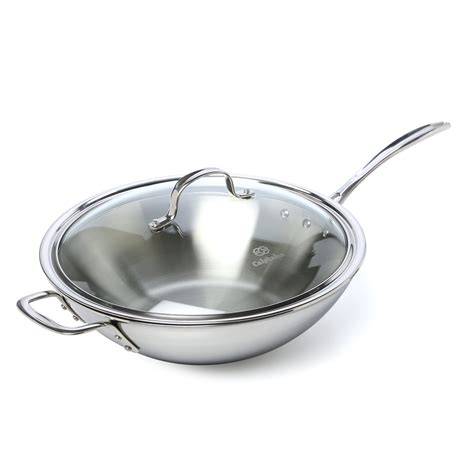 Calphalon Tri-Ply Stainless Steel 12" Frying Pan with Lid & Reviews ...