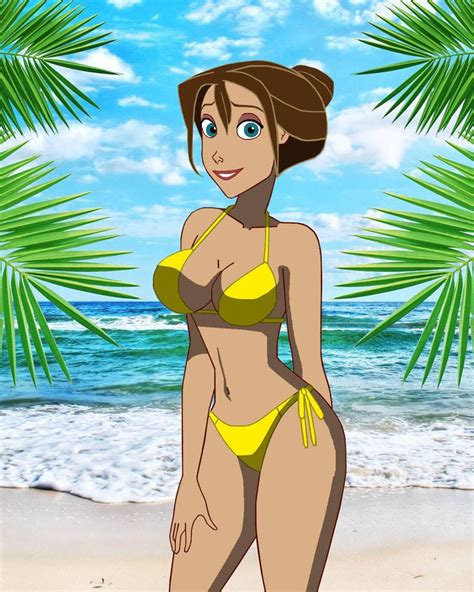 Jane (Tarzan) in a bikini by carlshocker | Girl cartoon characters ...