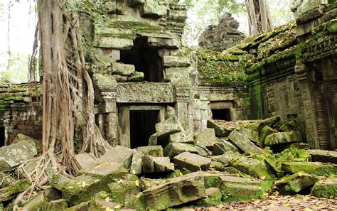 Angkor Wat Ruins Cambodia Earth Element | Temple ruins, Jungle temple ...