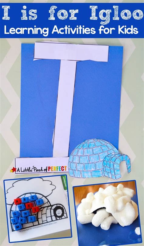 I is for Igloo Crafts Activities and Printables - A Little Pinch of Perfect