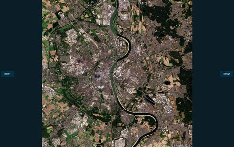 Visualizing the Rhine River's Shrinking Water Levels