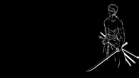 Wallpaper One Piece, Black And White, Roronoa Zoro 4097x2322 One Piece ...