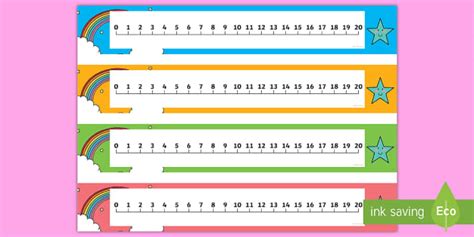 0 - 20 Number Line - Printable PDF Resource (profesor hizo)