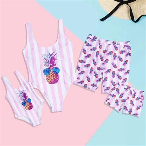 Swimsuit Family Matching Outfits Look Mother Daughter Swimwear Mommy ...