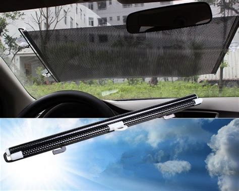 50*125cm Auto Retractable Car Auto Curtain Front Window Sun Shade ...