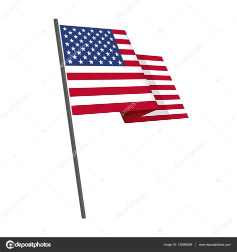 American flag vector. Stock Vector by ©art-sonik 136568296