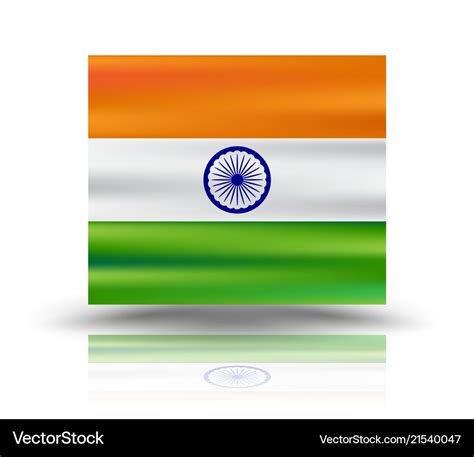 Indian flag with happy independence day Royalty Free Vector