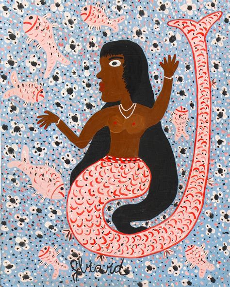 Siren Swimming with Fish • Stokes Haitian Art