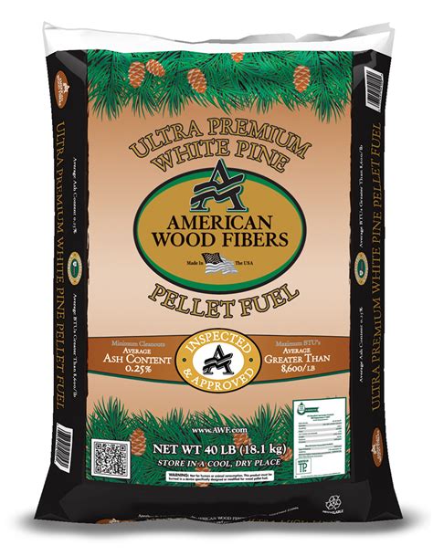 Ultra Premium White Pine Fuel Pellets – American Wood Fibers