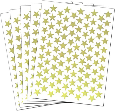 Amazon.com : 1000 Pack, Gold Star Stickers for Reward - 0.6" Diameter ...