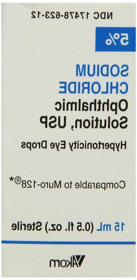 SODIUM CHLORIDE 5% DROP 15ML comparable to MURO