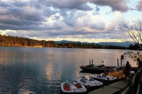 Mirror Lake, Lake Placid, Adirondacks by Rudi Von Briel