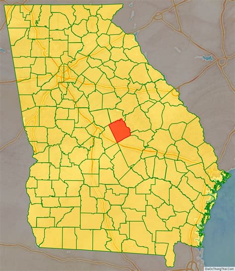 Map of Wilkinson County, Georgia - Thong Thai Real