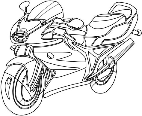 Free Printable Motorcycle Coloring Pages For Kids