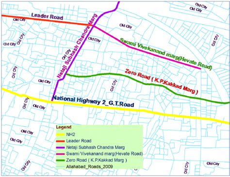 2 Arterial Road Network of Old City | Download Scientific Diagram