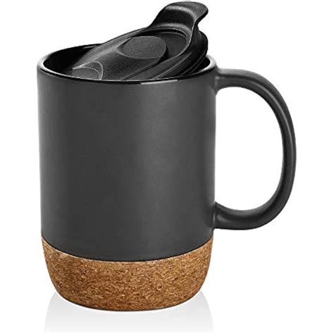 15 Oz Coffee Mug Sets, 2 Large Ceramic Mugs, With Insulated Cork And ...