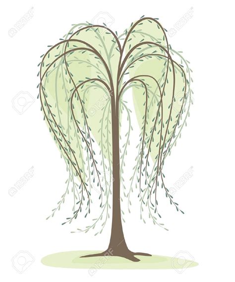 Simple Willow Tree Drawing at GetDrawings | Free download