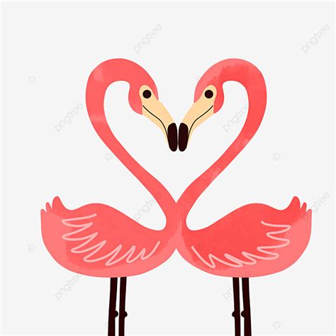 Loving Couples Hd Transparent, Animal Couple Flamingo Love, Animal ...