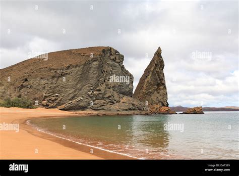 Pinnacle Rock, Bartolome Island, Galapagos Islands, Ecuador Stock Photo ...