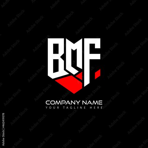 BMF letter logo design on white background.BMF creative initials letter ...