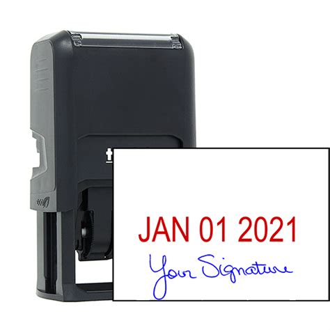 Self-Inking Date and Signature Stamp | Simply Stamps