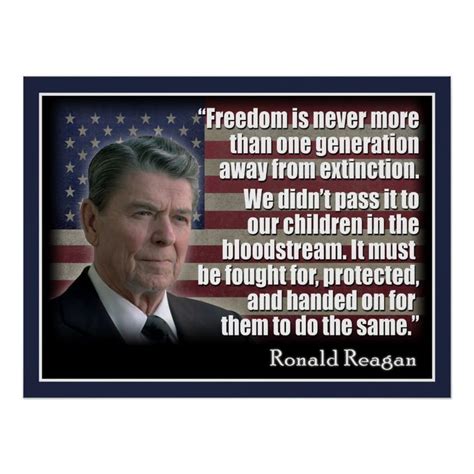 Ronald Reagan Quotation Poster | Zazzle.com in 2020 | Quotations ...