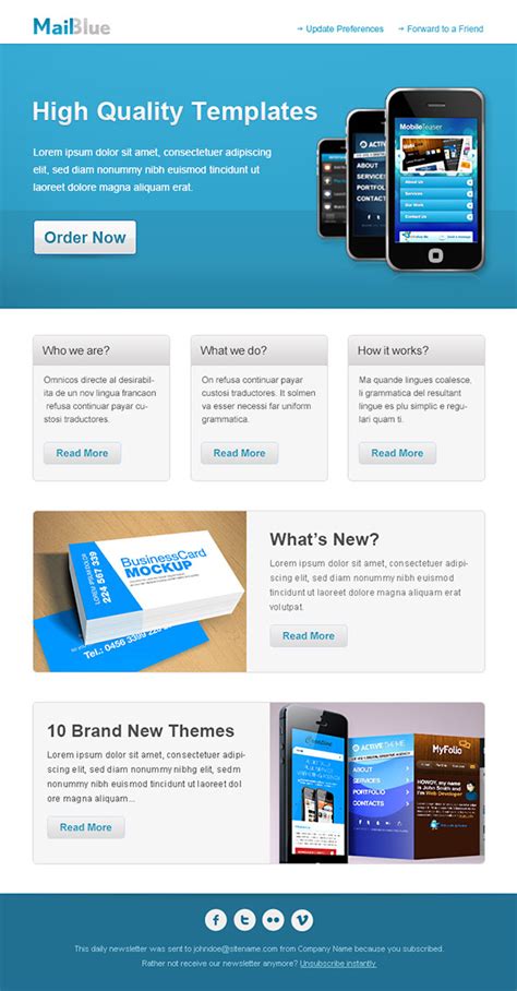 36+ Best Email Newsletter Templates - Free PSD & HTML Download ...