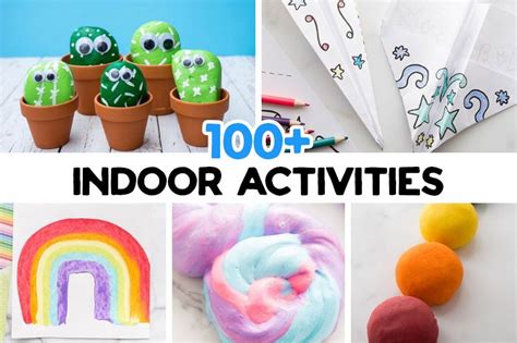 100+ Indoor Activities for Kids (with Free Printable)- The Best Ideas ...