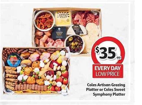 Coles Artisan Grazing Platter Or Coles Sweet Symphony Platter offer at ...