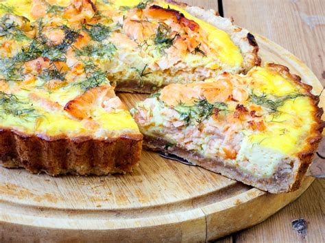 Quiche aux deux saumons : Recette de Quiche aux deux saumons - Marmiton