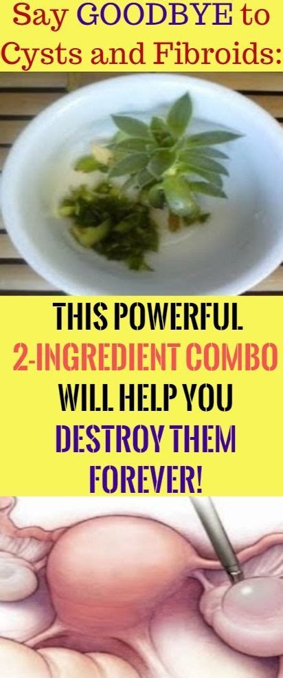 Say GOODBYE to Cysts and Fibroids: This Powerful 2-Ingredient Combo ...