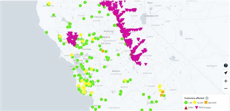 Pg E Power Outage Map Santa Rosa - United States Map