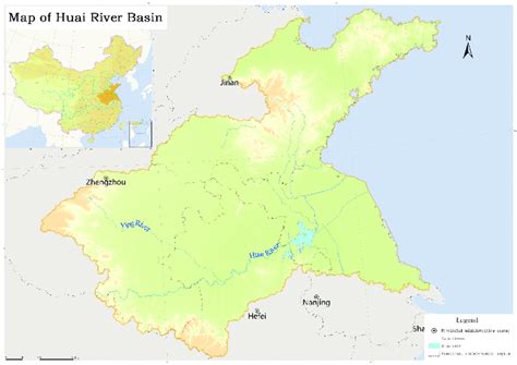 The Huai River basin in China. | Download Scientific Diagram