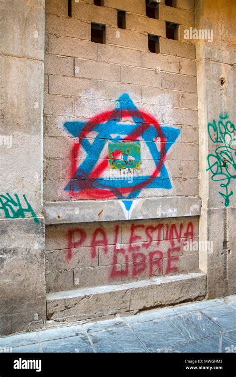 Free palestine graffiti, Granada, Spain Stock Photo - Alamy