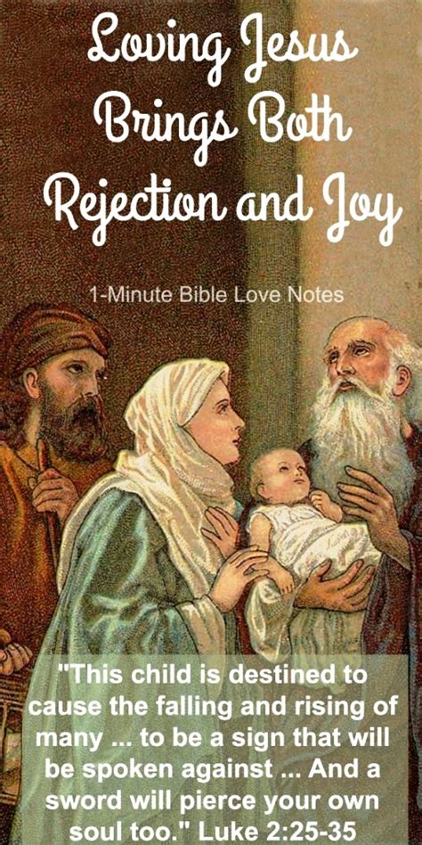 1-Minute Bible Love Notes: Mary and Joseph Were Promised Soul-Piercing ...